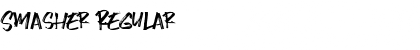 Smasher Regular Font Title Preview