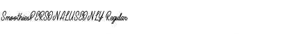 SmoothiesPERSONALUSEONLY Regular Font Title Preview