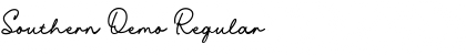 Southern Demo Regular Font Title Preview