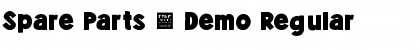 Spare Parts - Demo Regular Font Title Preview