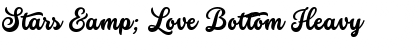Stars & Love Bottom Heavy Font Title Preview