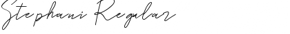 Stephani Regular Font Title Preview
