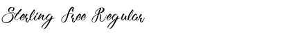 Sterling Free Regular Font Title Preview