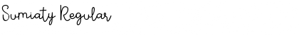 Sumiaty Regular Font Title Preview
