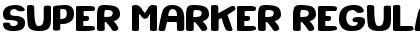 Super Marker Regular Font Title Preview