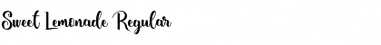 Sweet Lemonade Regular Font Title Preview