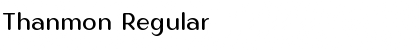Thanmon Regular Font Title Preview