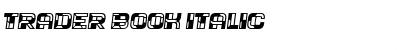 Trader Book Italic Font Title Preview