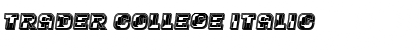 Trader College Italic Font Title Preview