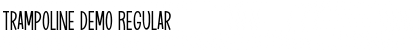 Trampoline demo Regular Font Title Preview