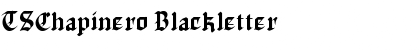 TSChapinero Blackletter Font Title Preview