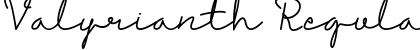 Valyrianth Regular Font Title Preview