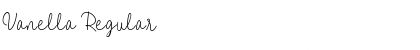 Vanella Regular Font Title Preview