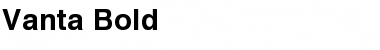 Vanta Bold Font Title Preview