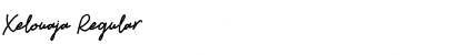 Xelouaja Regular Font Title Preview
