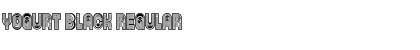 Yogurt Black Regular Font Title Preview