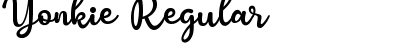 Yonkie Regular Font Title Preview