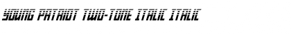 Young Patriot Two-Tone Italic Italic Font Title Preview