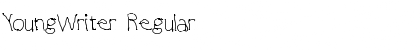 YoungWriter Regular Font Title Preview