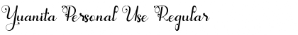 Yuanita Personal Use Regular Font Title Preview
