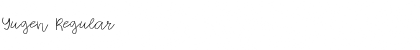 Yugen Regular Font Title Preview