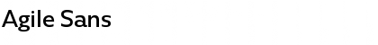 Agile Sans Regular Font Title Preview