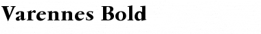 Varennes Bold Font Title Preview