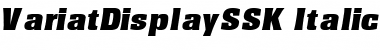 VariatDisplaySSK Italic Font Title Preview