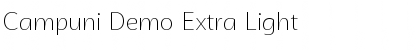 Campuni Demo Extra Light Font Title Preview