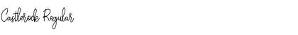 Castlerock Regular Font Title Preview
