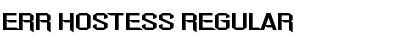 Err Hostess Regular Font Title Preview