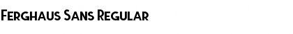 Ferghaus Sans Regular Font Title Preview