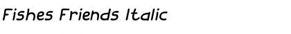 Fishes Friends Italic Font Title Preview