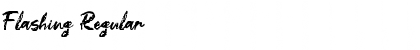 Flashing Regular Font Title Preview