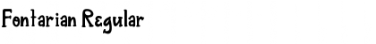 Fontarian Regular Font Title Preview