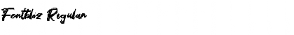Fontbliz Regular Font Title Preview