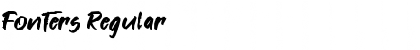 Fonters Regular Font Title Preview