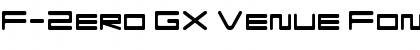F-Zero GX Venue Font SemLt Regular Font Title Preview