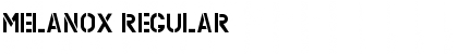 MELANOX Regular Font Title Preview
