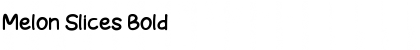 Melon Slices Bold Font Title Preview