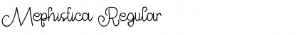 Mephistica Regular Font Title Preview
