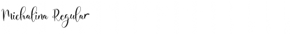 Michalina Regular Font Title Preview