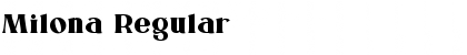 Milona Regular Font Title Preview