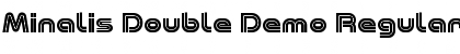 Minalis Double Demo Regular Font Title Preview