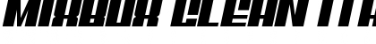 Mixbox Clean Italic Demo Clean Italic Font Title Preview