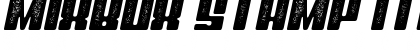 Mixbox Stamp Italic Demo Stamp Italic Font Title Preview