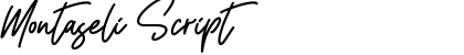 Montaseli Script Font Title Preview