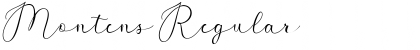 Montens Regular Font Title Preview