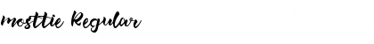 mosttie Regular Font Title Preview