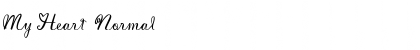 My Heart Normal Font Title Preview